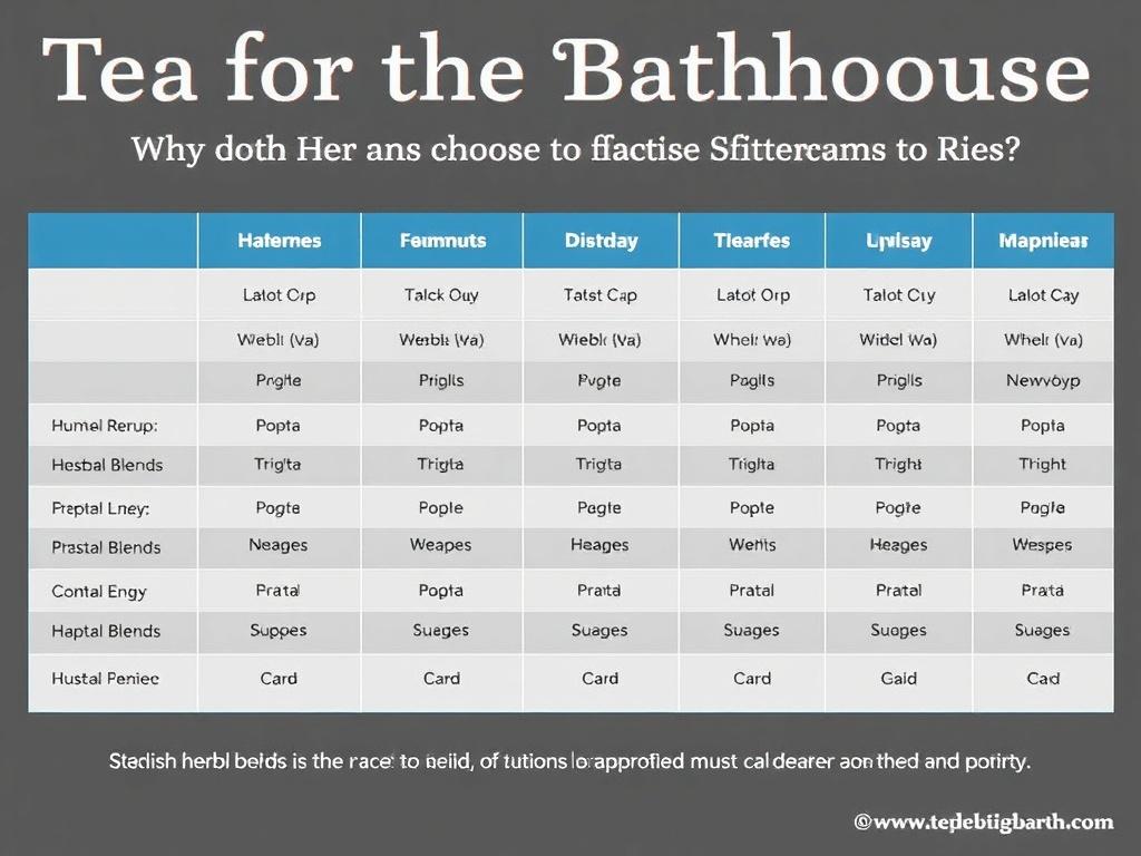 Tea for the Bathhouse: Which Herbal Blends to Choose. Practical blends table: quick reference Tea for the Bathhouse: Which Herbal Blends to Choose. Practical blends table: quick reference