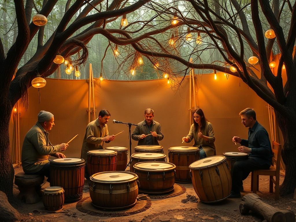     El Arte de la Percusión con Ramas en el Banya. Ensamble y combinaciones tímbricas