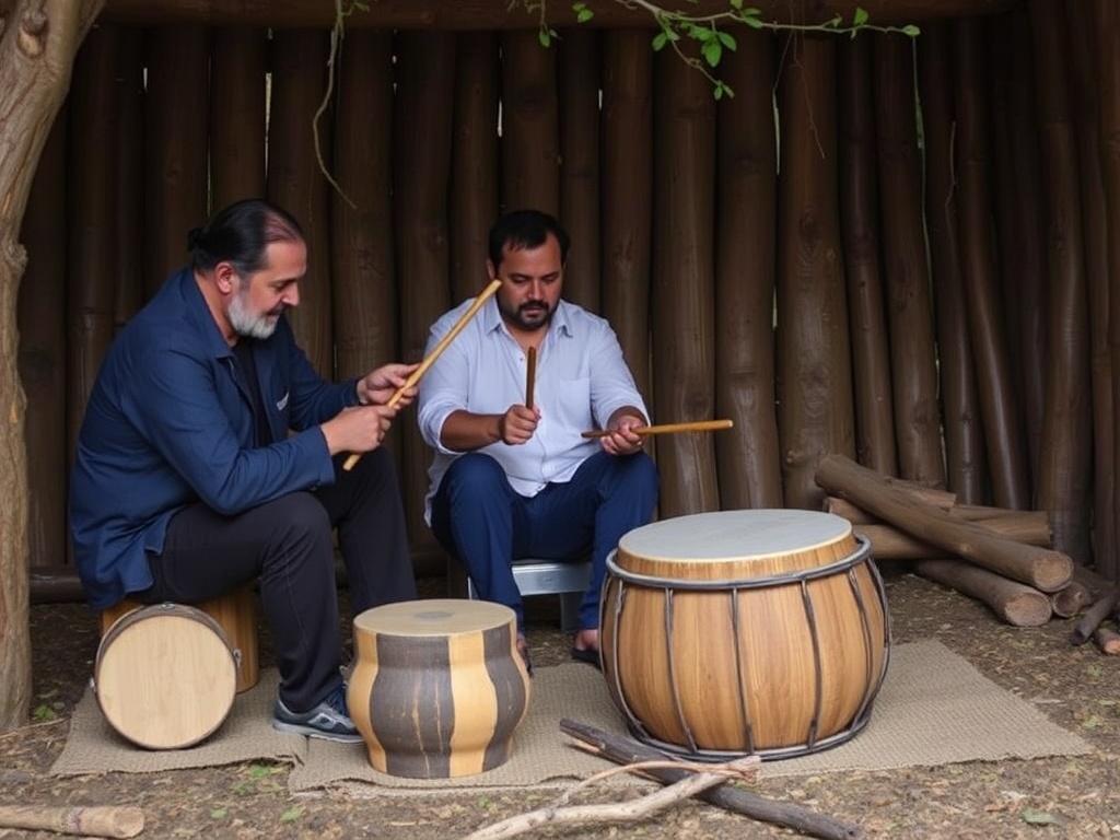     El Arte de la Percusión con Ramas en el Banya. Cómo construir una sesión en el Banya