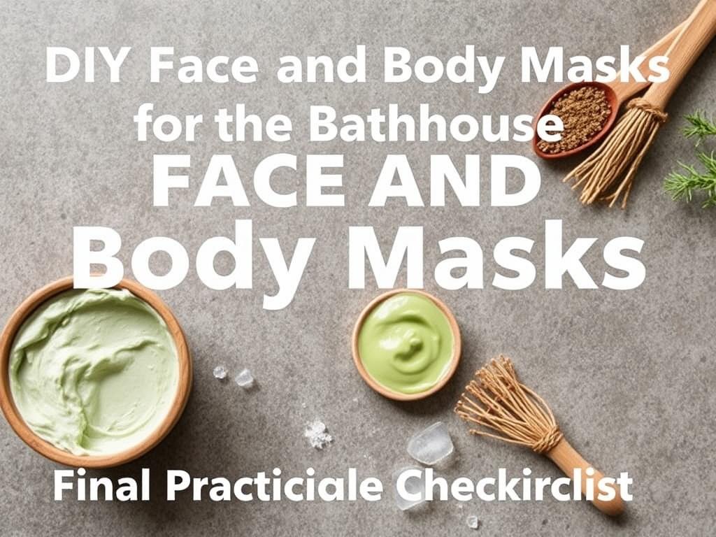 DIY Face and Body Masks for the Bathhouse. Final Practical Checklist DIY Face and Body Masks for the Bathhouse. Final Practical Checklist