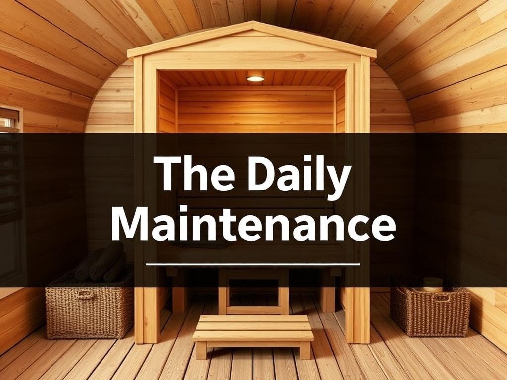 L'Entretien Quotidien de votre Sauna. Plan d'entretien simple (check-list hebdo/mensuel) L'Entretien Quotidien de votre Sauna. Plan d'entretien simple (check-list hebdo/mensuel)